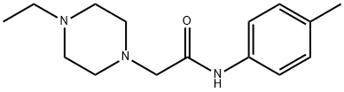 2-(4-ethylpiperazin-1-yl)-N-(4-methylphenyl)acetamide Struktur