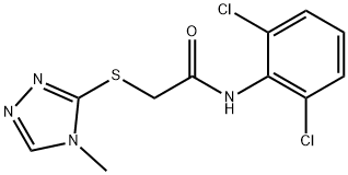 N-(2,6-dichlorophenyl)-2-[(4-methyl-1,2,4-triazol-3-yl)sulfanyl]acetamide Struktur