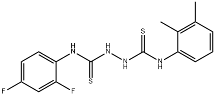 1-(2,4-difluorophenyl)-3-[(2,3-dimethylphenyl)carbamothioylamino]thiourea Struktur