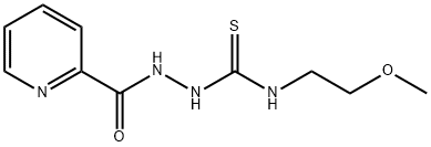 1-(2-methoxyethyl)-3-(pyridine-2-carbonylamino)thiourea Struktur