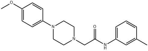 2-[4-(4-methoxyphenyl)piperazin-1-yl]-N-(3-methylphenyl)acetamide Struktur