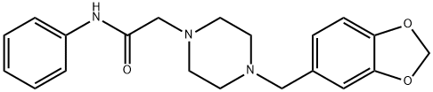 2-[4-(1,3-benzodioxol-5-ylmethyl)piperazin-1-yl]-N-phenylacetamide Struktur