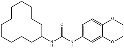 1-cyclododecyl-3-(3,4-dimethoxyphenyl)urea Struktur