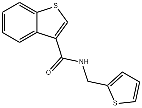 N-(thiophen-2-ylmethyl)-1-benzothiophene-3-carboxamide Struktur