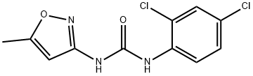 1-(2,4-dichlorophenyl)-3-(5-methyl-1,2-oxazol-3-yl)urea Struktur