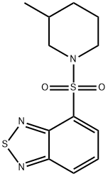 4-(3-methylpiperidin-1-yl)sulfonyl-2,1,3-benzothiadiazole Struktur