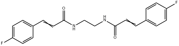 (E)-3-(4-fluorophenyl)-N-[2-[[(E)-3-(4-fluorophenyl)prop-2-enoyl]amino]ethyl]prop-2-enamide Struktur