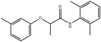 N-(2,6-dimethylphenyl)-2-(3-methylphenoxy)propanamide Struktur