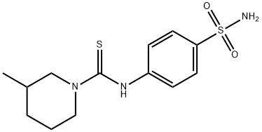 3-methyl-N-(4-sulfamoylphenyl)piperidine-1-carbothioamide Struktur