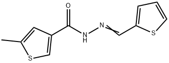 5-methyl-N-[(E)-thiophen-2-ylmethylideneamino]thiophene-3-carboxamide Struktur