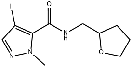 4-iodo-2-methyl-N-(oxolan-2-ylmethyl)pyrazole-3-carboxamide Struktur