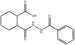 2-(benzamidocarbamoyl)cyclohexane-1-carboxylic acid Struktur