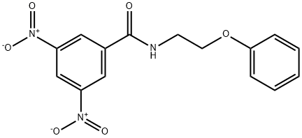 3,5-dinitro-N-(2-phenoxyethyl)benzamide Struktur