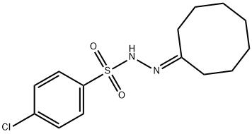 4-chloro-N-(cyclooctylideneamino)benzenesulfonamide Struktur