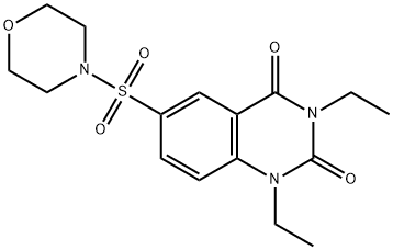 1,3-diethyl-6-morpholin-4-ylsulfonylquinazoline-2,4-dione Struktur