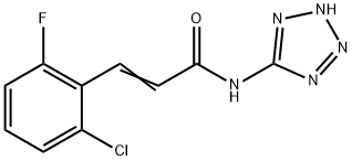 (E)-3-(2-chloro-6-fluorophenyl)-N-(2H-tetrazol-5-yl)prop-2-enamide Struktur