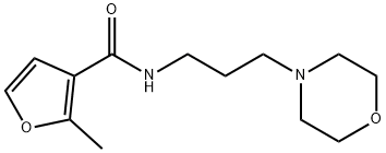 2-methyl-N-(3-morpholin-4-ylpropyl)furan-3-carboxamide Struktur