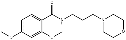 2,4-dimethoxy-N-(3-morpholin-4-ylpropyl)benzamide Struktur