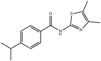 N-(4,5-dimethyl-1,3-thiazol-2-yl)-4-propan-2-ylbenzamide Struktur