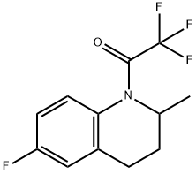 2,2,2-trifluoro-1-(6-fluoro-2-methyl-3,4-dihydro-2H-quinolin-1-yl)ethanone Struktur