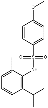 4-methoxy-N-(2-methyl-6-propan-2-ylphenyl)benzenesulfonamide Struktur