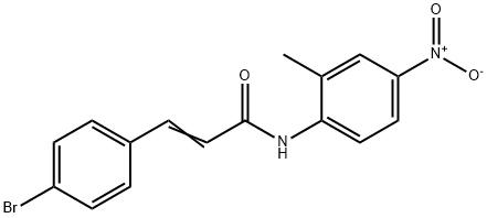 (E)-3-(4-bromophenyl)-N-(2-methyl-4-nitrophenyl)prop-2-enamide Struktur