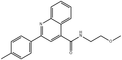 N-(2-methoxyethyl)-2-(4-methylphenyl)quinoline-4-carboxamide Struktur