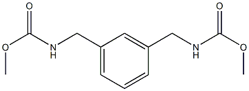 methyl N-[[3-[(methoxycarbonylamino)methyl]phenyl]methyl]carbamate Struktur