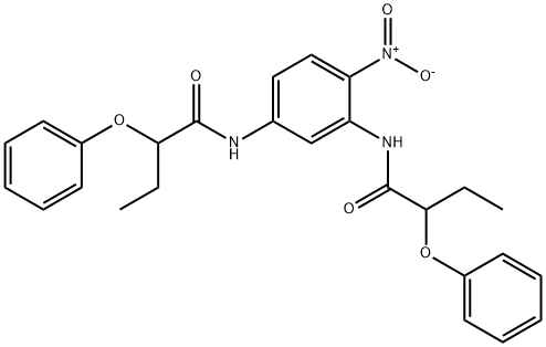 N-[4-nitro-3-(2-phenoxybutanoylamino)phenyl]-2-phenoxybutanamide Struktur