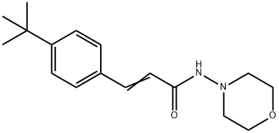 (E)-3-(4-tert-butylphenyl)-N-morpholin-4-ylprop-2-enamide Struktur