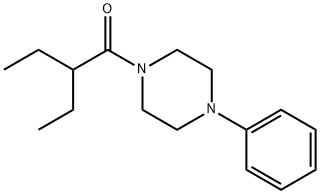 2-ethyl-1-(4-phenylpiperazin-1-yl)butan-1-one Struktur