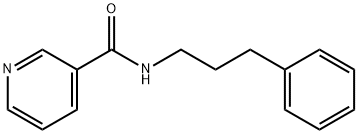 N-(3-phenylpropyl)pyridine-3-carboxamide Struktur