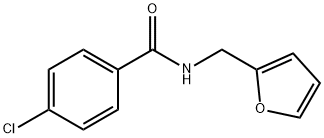 4-chloro-N-(furan-2-ylmethyl)benzamide Struktur