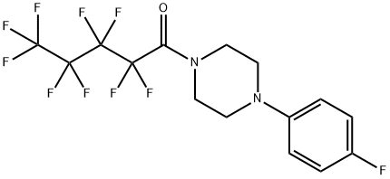 2,2,3,3,4,4,5,5,5-nonafluoro-1-[4-(4-fluorophenyl)piperazin-1-yl]pentan-1-one Struktur