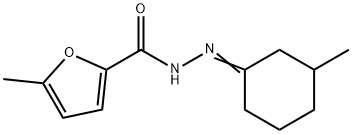 5-methyl-N-[(E)-(3-methylcyclohexylidene)amino]furan-2-carboxamide Struktur