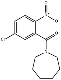 azepan-1-yl-(5-chloro-2-nitrophenyl)methanone Struktur