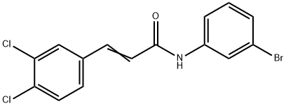 (E)-N-(3-bromophenyl)-3-(3,4-dichlorophenyl)prop-2-enamide Struktur