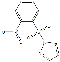 1-(2-nitrophenyl)sulfonylpyrazole Struktur