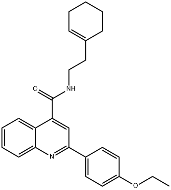 N-[2-(cyclohexen-1-yl)ethyl]-2-(4-ethoxyphenyl)quinoline-4-carboxamide Struktur