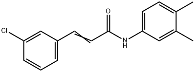 (E)-3-(3-chlorophenyl)-N-(3,4-dimethylphenyl)prop-2-enamide Struktur