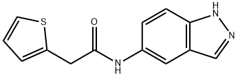 N-(1H-indazol-5-yl)-2-thiophen-2-ylacetamide Struktur