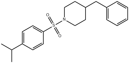 4-benzyl-1-(4-propan-2-ylphenyl)sulfonylpiperidine Struktur