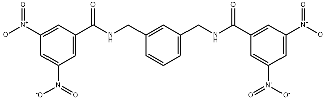 N-[[3-[[(3,5-dinitrobenzoyl)amino]methyl]phenyl]methyl]-3,5-dinitrobenzamide Struktur