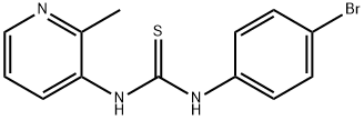 1-(4-bromophenyl)-3-(2-methylpyridin-3-yl)thiourea Struktur