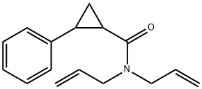 2-phenyl-N,N-bis(prop-2-enyl)cyclopropane-1-carboxamide Struktur