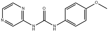 1-(4-methoxyphenyl)-3-pyrazin-2-ylurea Struktur