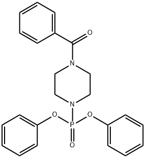 (4-diphenoxyphosphorylpiperazin-1-yl)-phenylmethanone Struktur