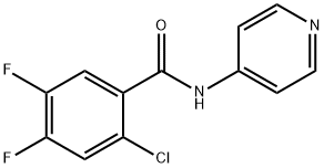 2-chloro-4,5-difluoro-N-pyridin-4-ylbenzamide Struktur