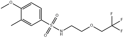 4-methoxy-3-methyl-N-[2-(2,2,2-trifluoroethoxy)ethyl]benzenesulfonamide Structure