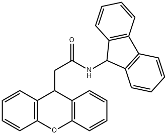 N-(9H-fluoren-9-yl)-2-(9H-xanthen-9-yl)acetamide Struktur